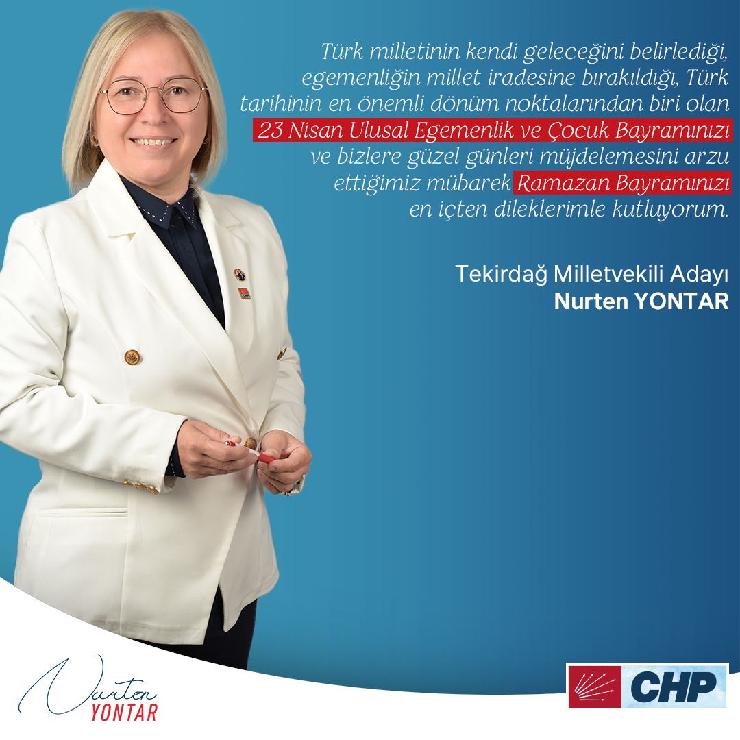 NURTEN YONTAR”DAN RAMAZAN BAYRAMI MESAJI