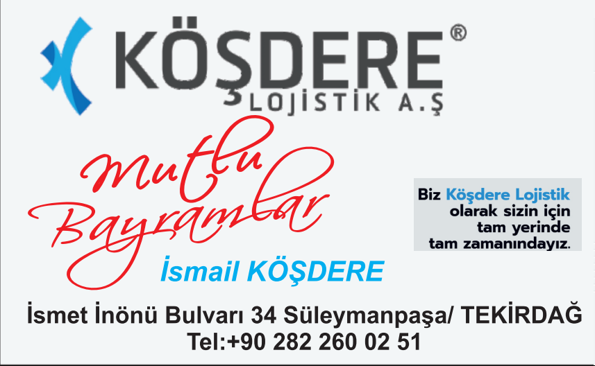 KÖŞDERE”DEN RAMAZAN BAYRAMI MESAJI