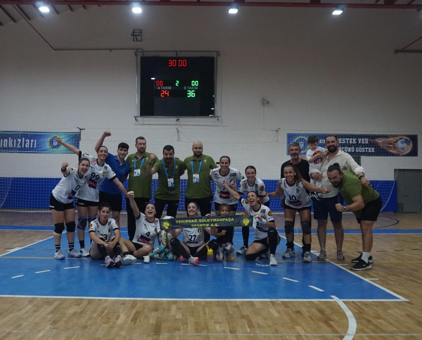 SÜLEYMANPAŞA SPORTİF A.Ş DEPLASMANDA GALİP 36:24
