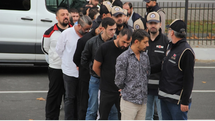 Kafes” operasyonu kapsamında yakalanan 15 şüpheli adliyede