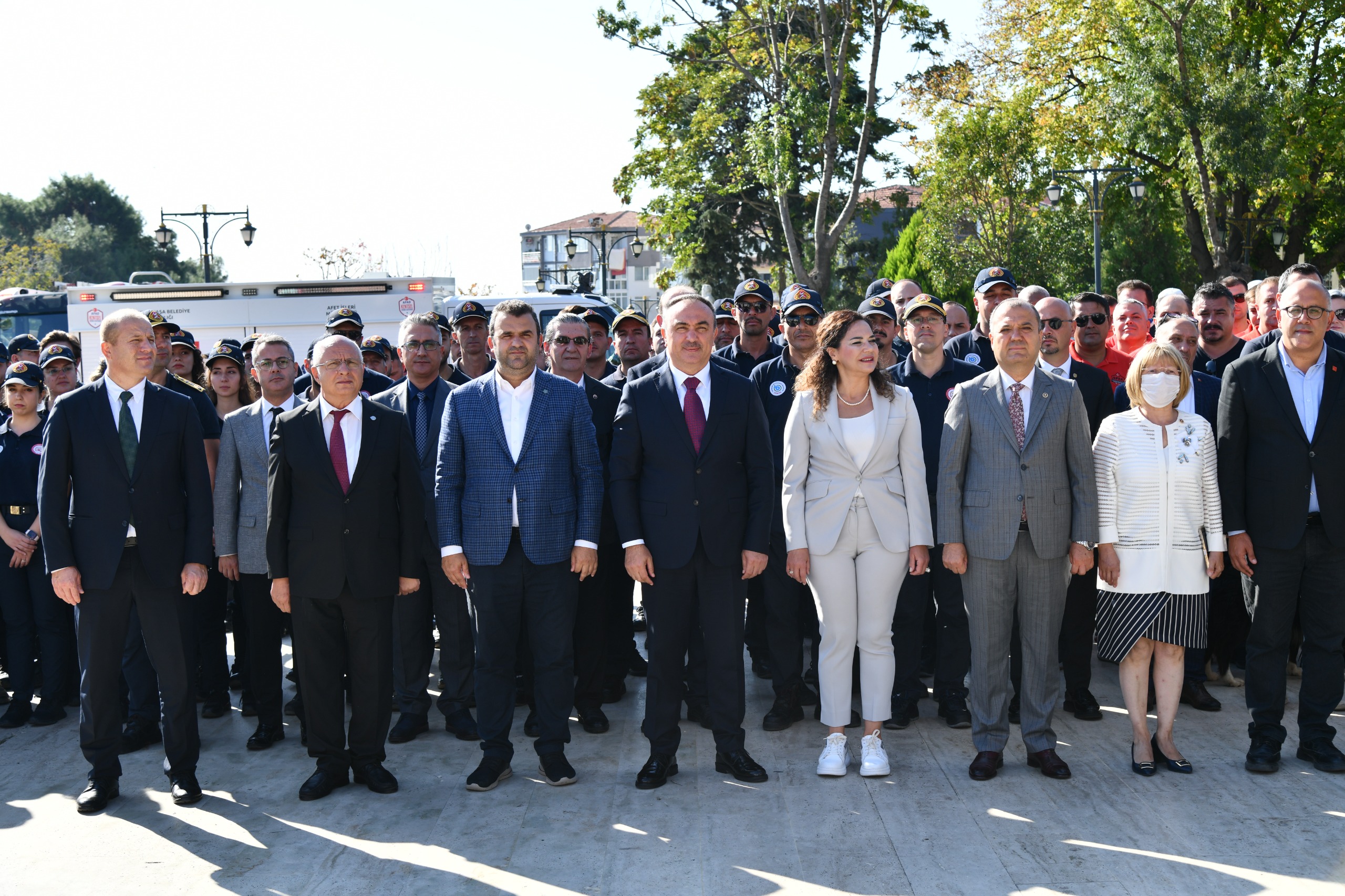 Vali Soytürk İtfaiye Teşkilatı’nın Kuruluşunun Çelenk Sunma Töreni’ne Katıldı