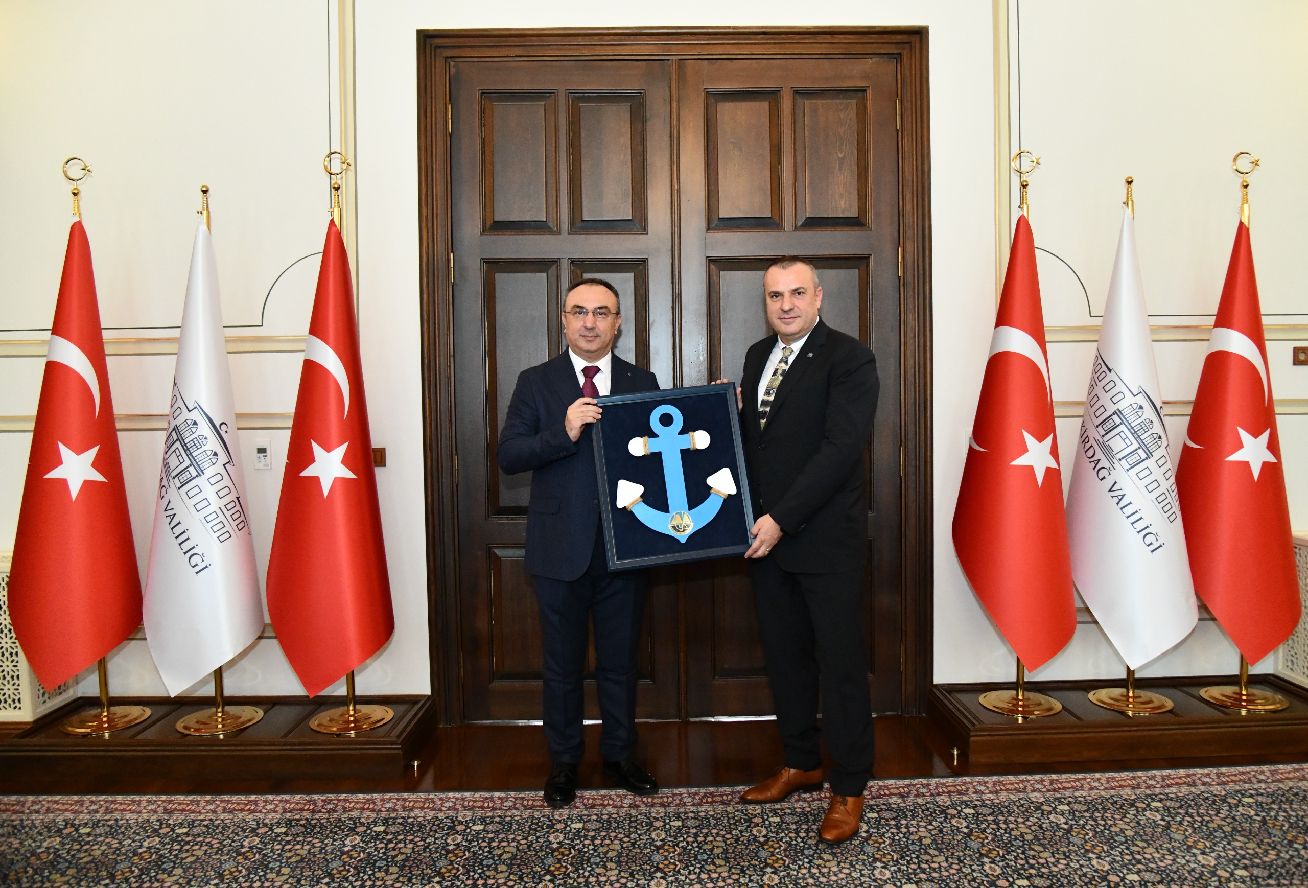 Tekirdağ Yelken Spor Kulübü Başkanı Serez Vali Soytürk’ü Ziyaret Etti