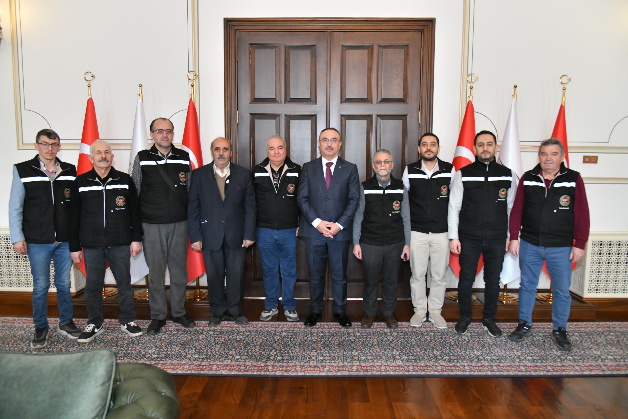 Muratlı Gazeteciler Birliği Başkanı Baştuhan ve Gazeteciler Vali Soytürk’ü Ziyaret Etti