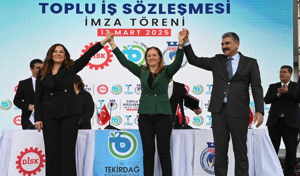TEKİRDAĞ BÜYÜKŞEHİR BELEDİYESİ İLE GENEL-İŞ SENDİKASI ARASINDA TOPLU İŞ SÖZLEŞMESİ İMZALANDI