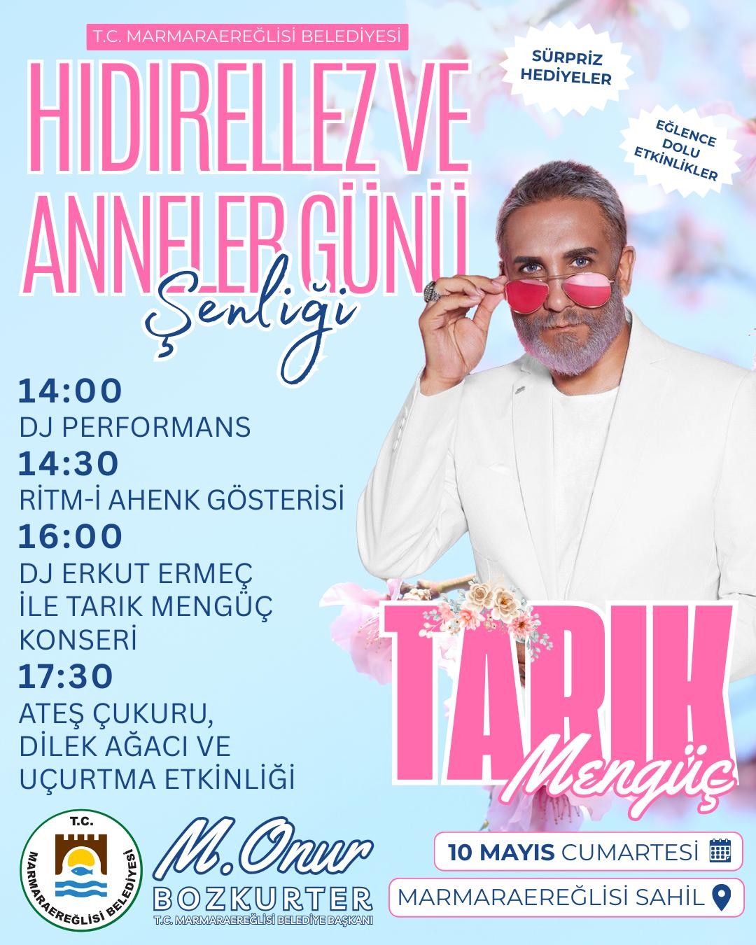 Marmaraereğlisi´nde Bahar Coşkusu: Hıdırellez ve Anneler Günü Şenliği’ne Davetlisiniz!