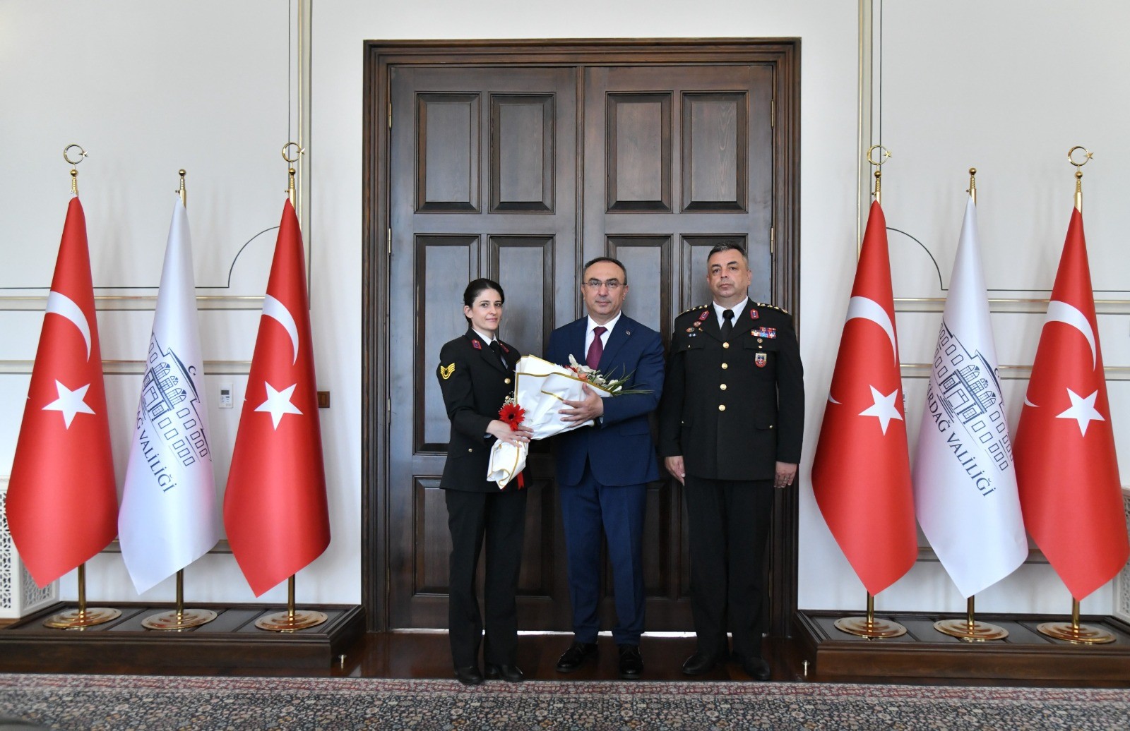 Jandarma Teşkilatının Kuruluşunun 186’ncı Yıldönümü Münasebetiyle İl Jandarma Komutanlığından Vali Soytürk’e Ziyaret