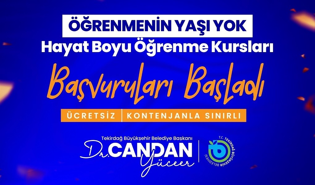 TEKİRDAĞ’DA KÜLTÜR, SANAT VE SPOR KURSLARI BAŞLIYOR