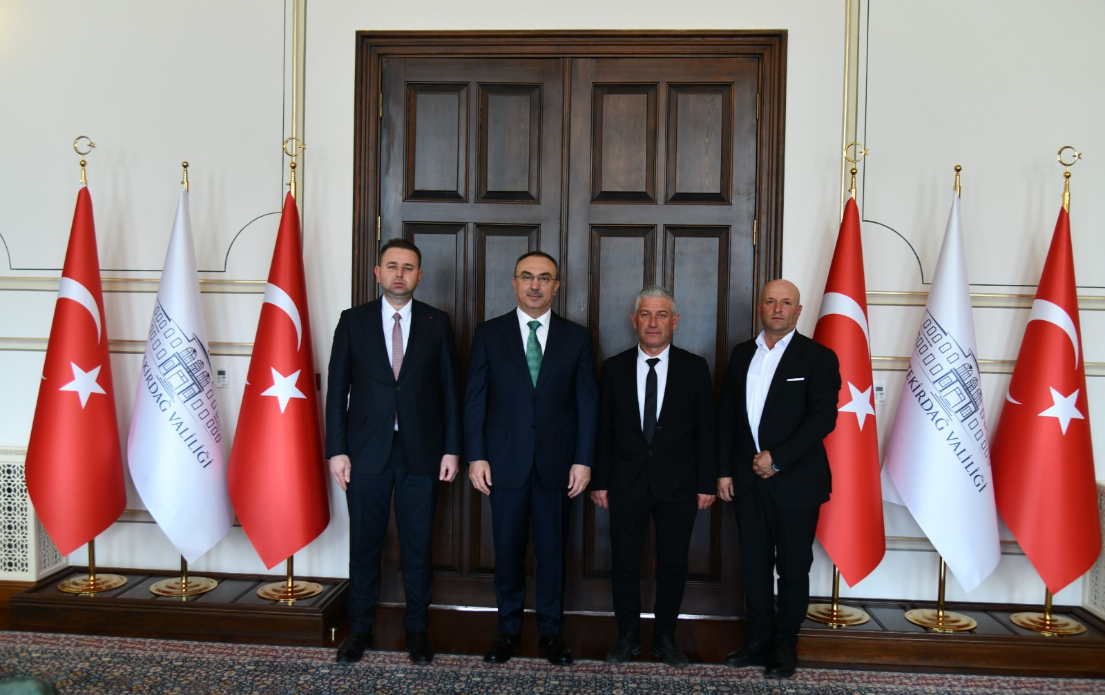 Tekirdağ Damızlık Koyun-Keçi Yetiştiricileri Birliği Başkan ve Üyeleri Vali Soytürk’ü Ziyaret Etti