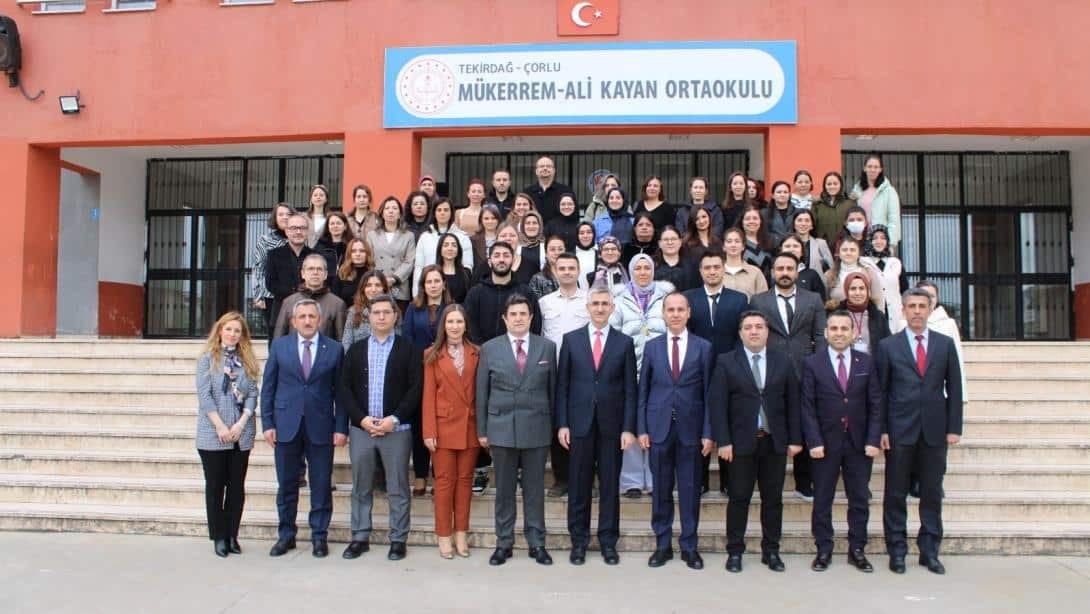 Millî Eğitim Bakan Yardımcısı Dr. Nazif Yılmaz Çorlu’da İncelemelerde Bulundu