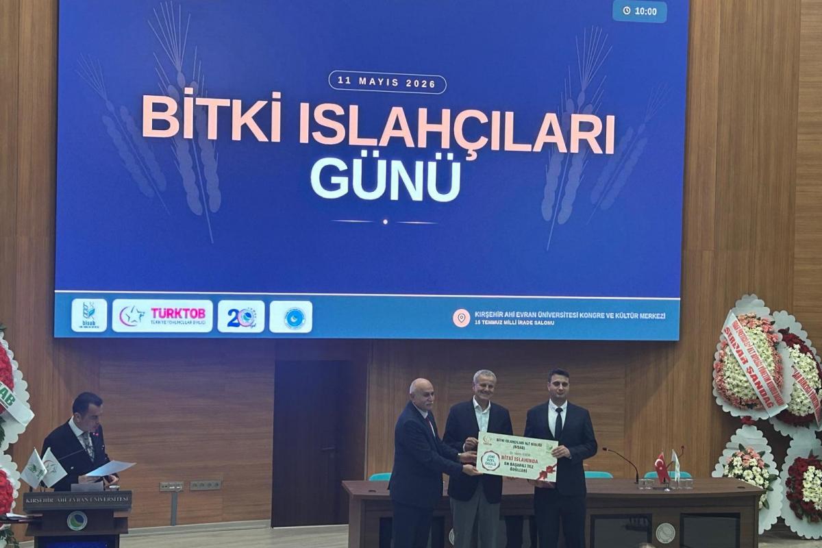 BİTKİ ISLAHI TEZİNE JÜRİ ÖZEL ÖDÜLÜ
