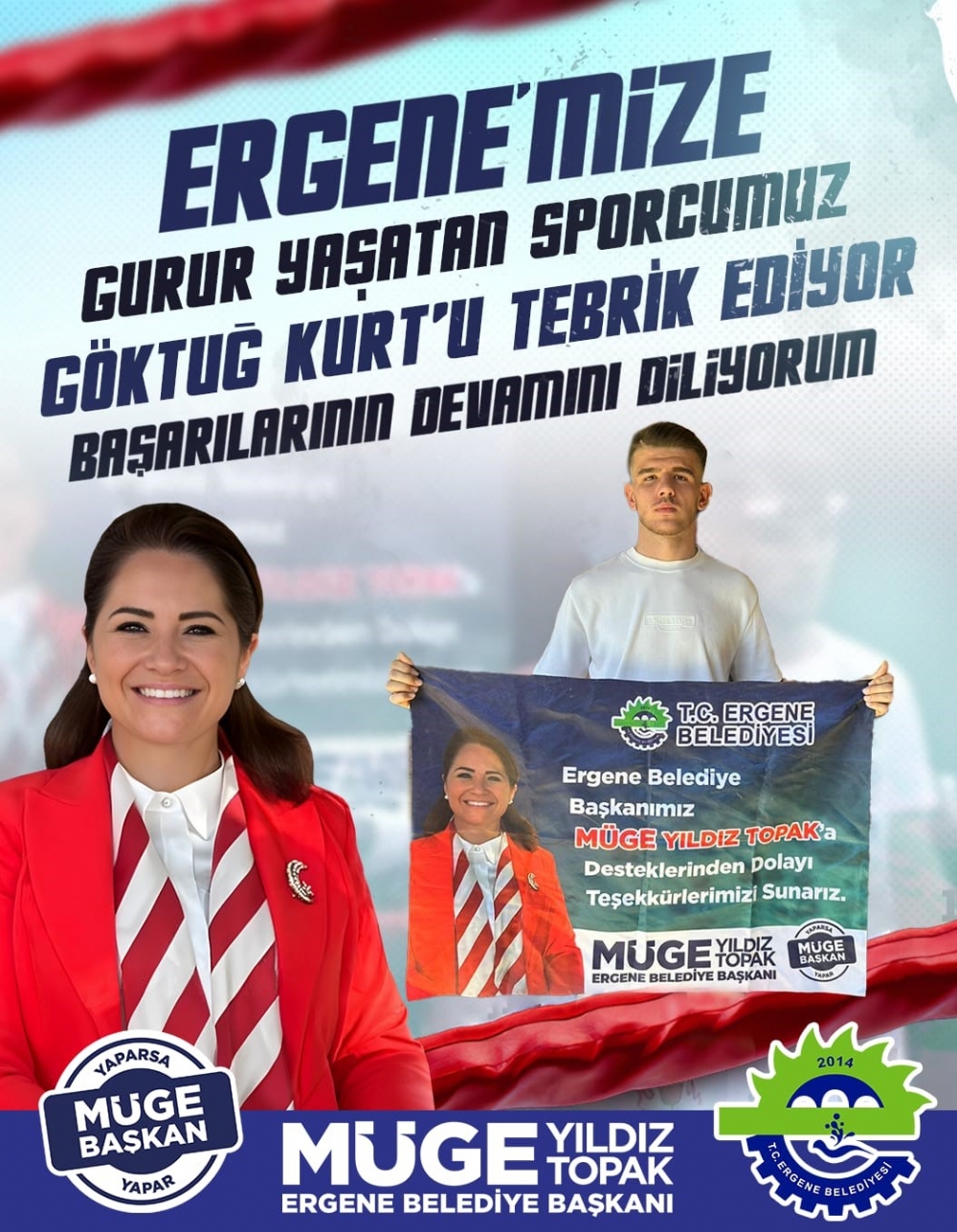 ERGENELİ SPORCUMUZ GÖKTUĞ KURT’TAN GURURLANDIRAN ZAFER!