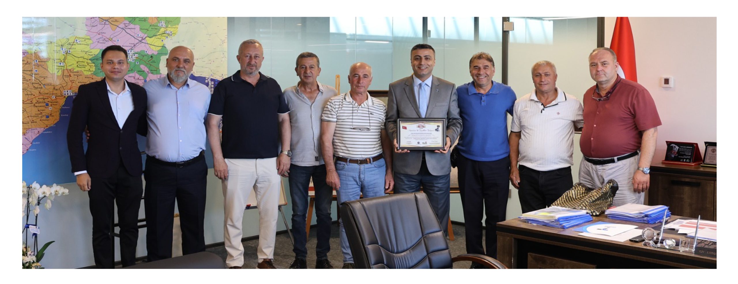 MUHTARLARDAN TESKİ’YE TEŞEKKÜR ZİYARETİ