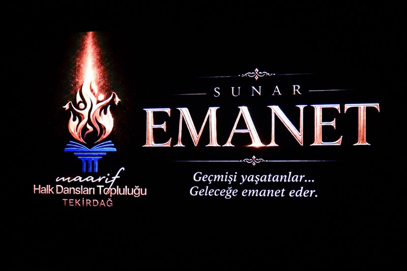 Tekirdağ Maarif Halk Dansları Topluluğu Halk Dansları Gösterisi Düzenledi