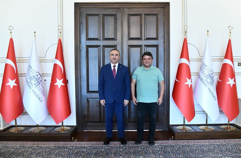 Vali Soytürk TV Sunucusu Harun Şen’i Kabul Etti