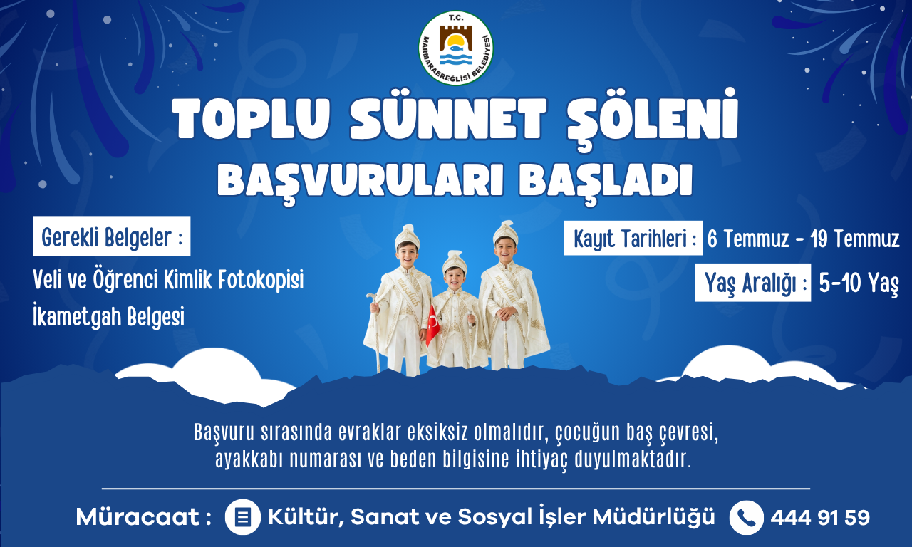 Marmaraereğlisi Belediyesi Toplu Sünnet Şöleni Kayıtları