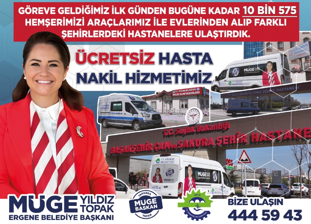 BAŞKANIMIZ SAYIN MÜGE YILDIZ TOPAK: ‘SOSYAL BELEDİYECİLİKTE HİÇBİR HEMŞERİMİZİ YALNIZ BIRAKMIYORUZ!’