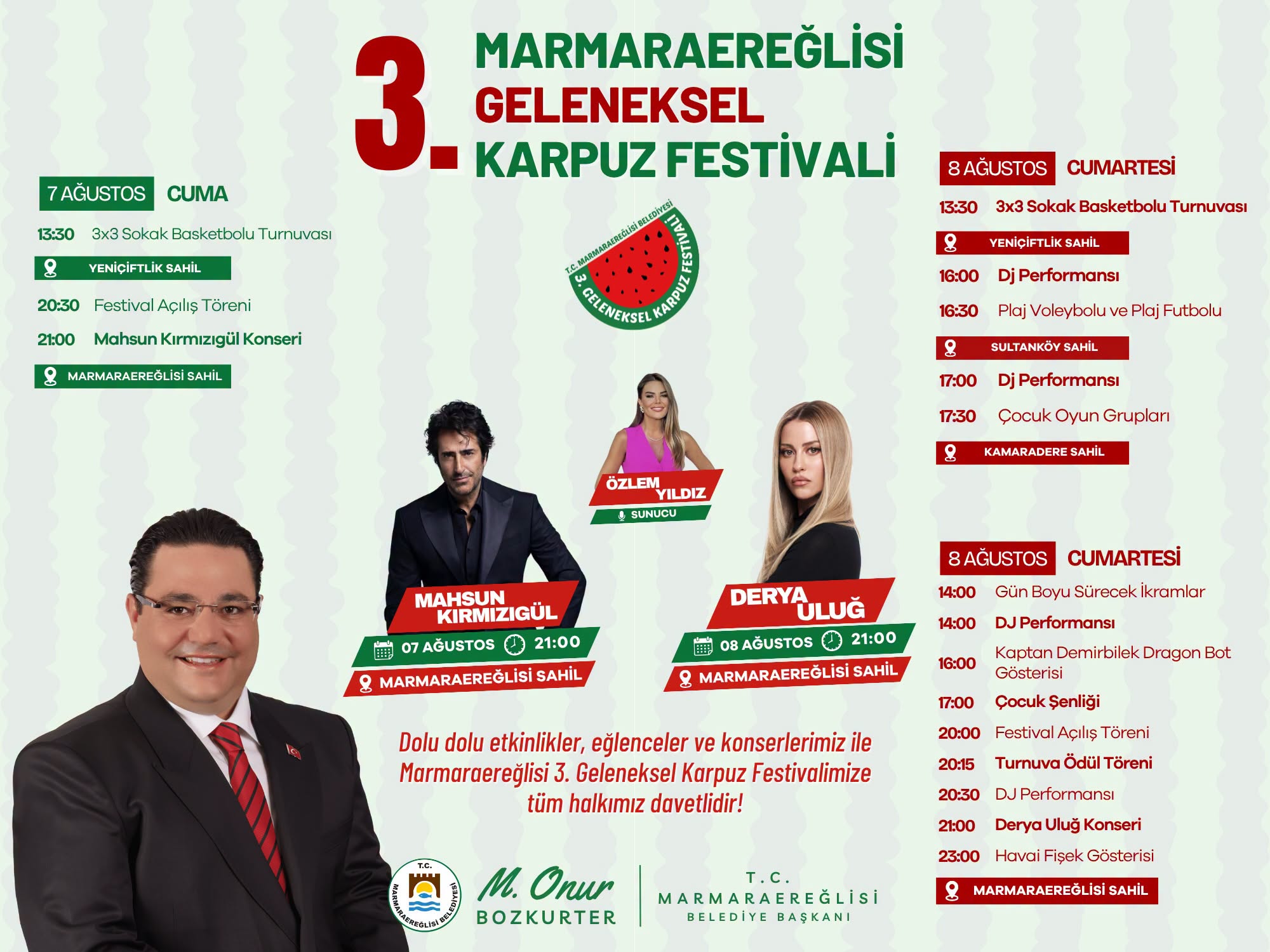 Marmaraereğlisi Geleneksel Karpuz Festivali İçin Geri Sayım Başladı