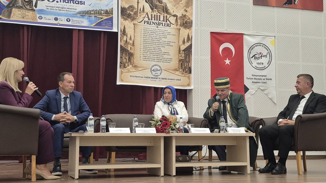Ahilik Haftası Kapsamında İlin Ahisi Öğrencilerle Buluştu