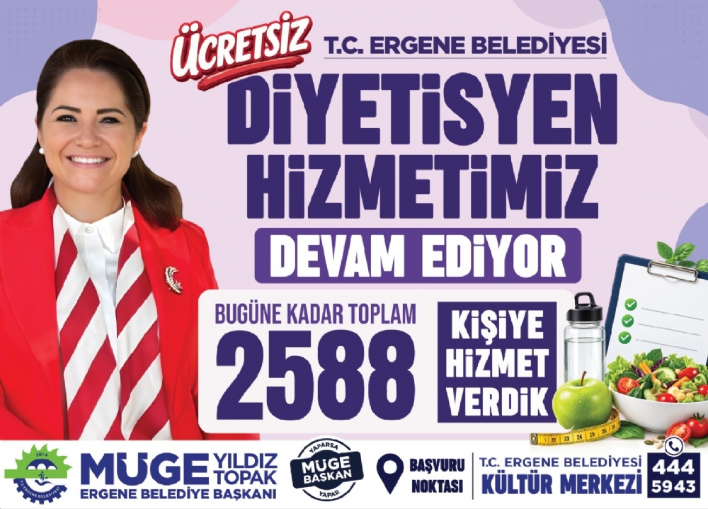 BAŞKANIMIZ SAYIN MÜGE YILDIZ TOPAK: ‘2 BİN 588 HEMŞERİMİZİN SAĞLIKLI YAŞAM YOLCULUĞUNA DESTEK OLDUK!’