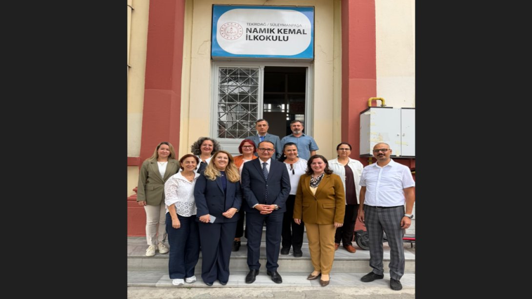 İlçe Milli Eğitim Müdürü Fahri Kırmızı İlçemiz Namık Kemal İlkokulunu Ziyaret Etti