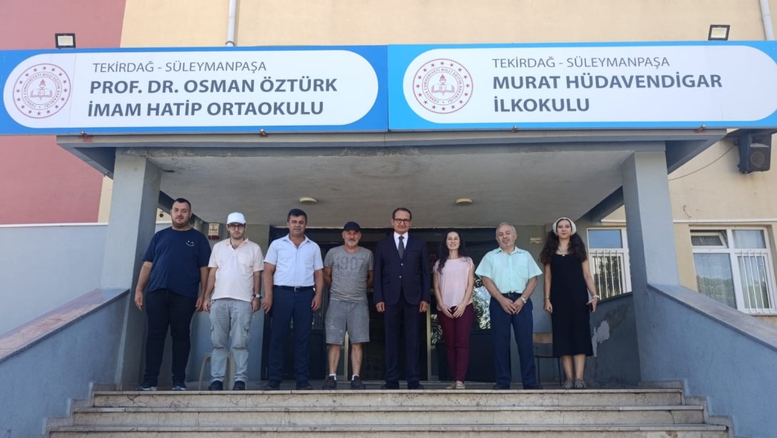 İlçe Milli Eğitim Müdürü Fahri Kırmızı’dan Okullarımıza Yeni Eğitim Öğretim Yılı Hazırlıkları Ziyaretleri