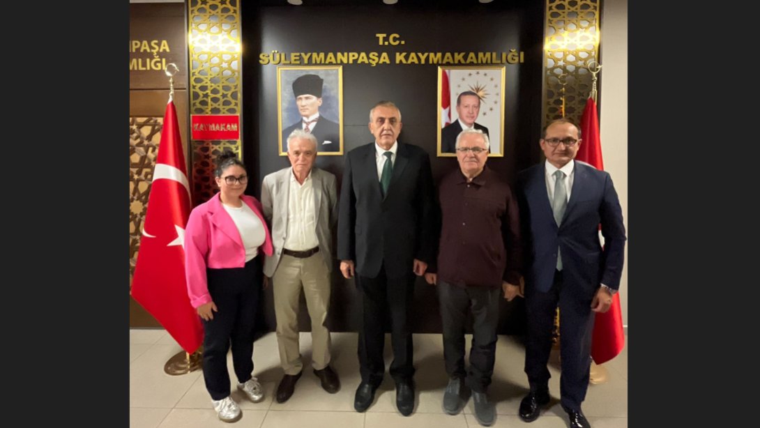Kaymakamımız Sayın Mahmut Nedim TUNÇER, Namık Kemal Evi Başkanı Sezai KURT…
