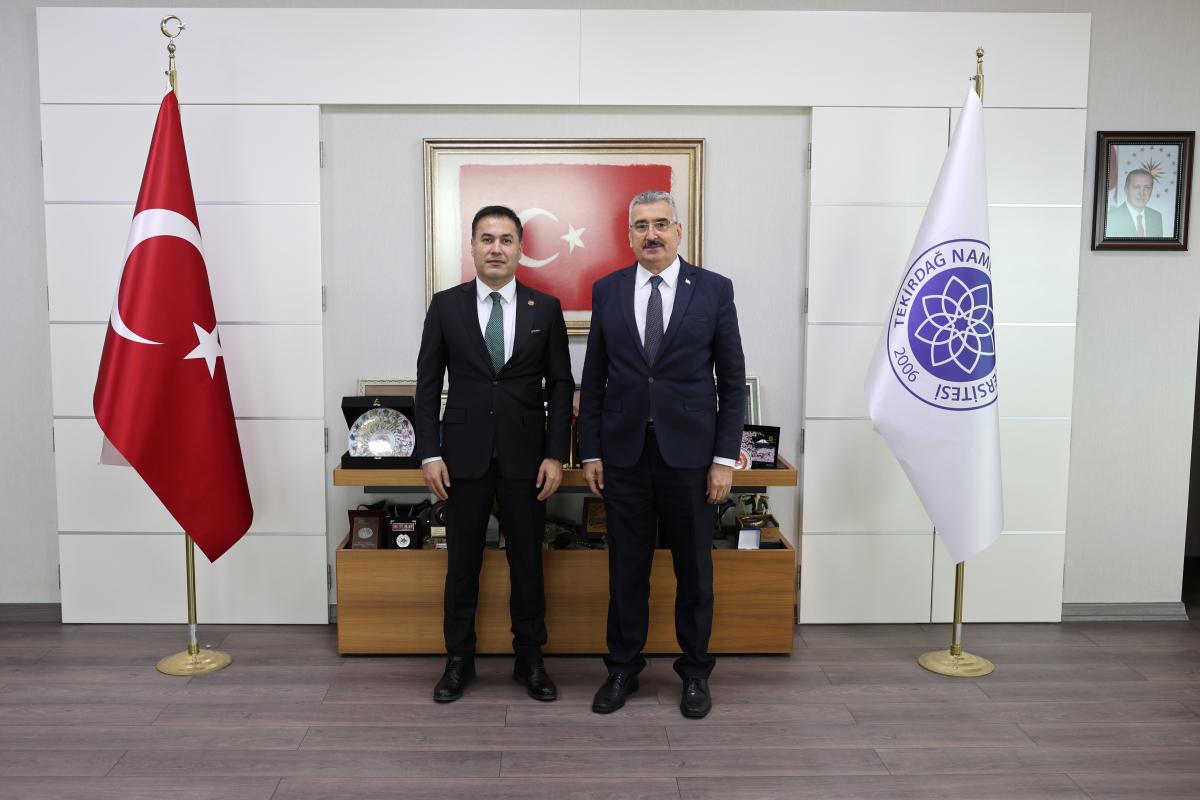 TEKİRDAĞ ADALET KOMİSYONU BAŞKANI ERHAN OBUT’TAN REKTÖRÜMÜZE İADE-İ ZİYARET